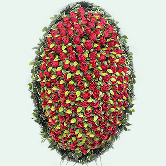 Венок из искусственных цветов